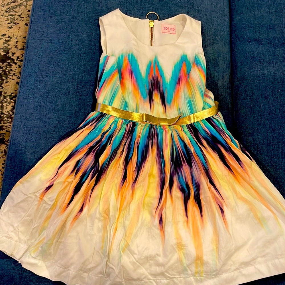 Chasing fireflies colorblock smudge dress